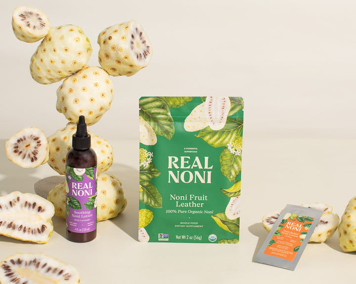 the noni skin relief set to help support your skin irritations and healthy beautiful vibrant skin